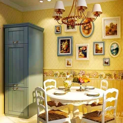 Цвета декоративных стен кухни фото
