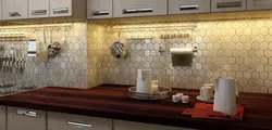 Фартуки на кухню плитка реальное фото