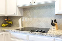 Kitchen aprons tiles real photo