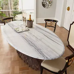 Oval Kitchen Table Photo Design