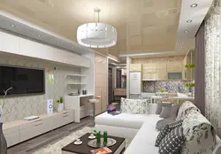 Kitchen living room 24 sq m design and layout