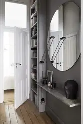 Hallway With Round Mirror Photo