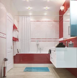 Photo of a red bathroom