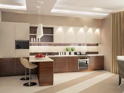 Дизайн кухни дома в современном стиле
