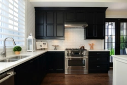 Kitchen Design With Black Stove