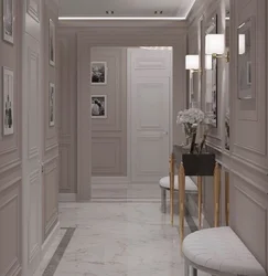 Hallway design with moldings photo