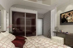 Bedroom with dressing room design 14 sq.m.