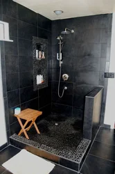 Дизайн ванной комнаты с душем без поддона