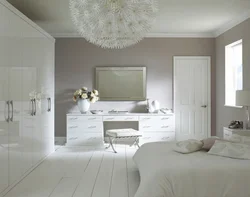 Photo bedroom set white gloss photo