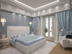 Bedroom ceiling in classic style photo