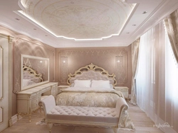 Потолок спальни в классическом стиле фото
