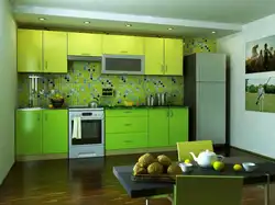 Kitchen Design Photo Light Green Wallpaper