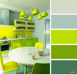 Light Green Color In The Kitchen Interior Color Combination