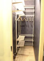 Storage room design in a one-room apartment