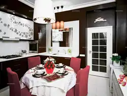 Chocolate kitchen design photo