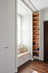 Wardrobe for a narrow bedroom photo design