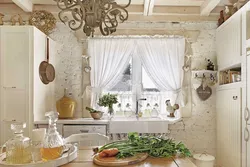Interior Window In The Kitchen In Provence Style
