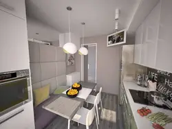 Design Of A Small Kitchen In An Apartment In A Panel House