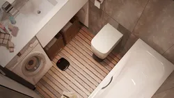 Bathroom design sink opposite the bathtub