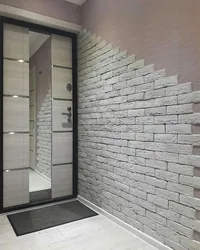 Wall With Bricks In The Interior In The Hallway