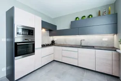 Kitchens made of painted MDF matte photos
