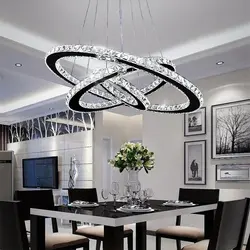Chandelier for low kitchen photo
