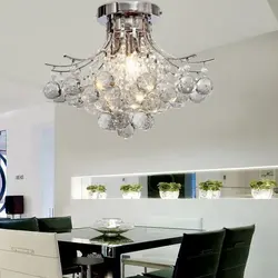 Chandelier For Low Kitchen Photo