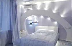 Гипсокартонный дизайн спальни