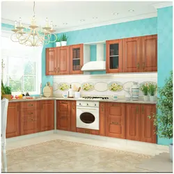 Kitchen color walnut photo