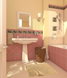 Дизайн ванн персиковых цветов