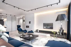 Modern living room lighting photo