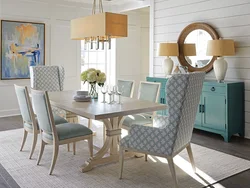 Kitchen interiors with beautiful chairs
