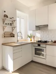 Small Bright Kitchen Design Photo