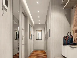 Renovation of a long corridor in an apartment with your own photos