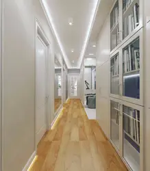 Renovation of a long corridor in an apartment with your own photos