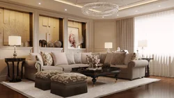 Living room design ivory