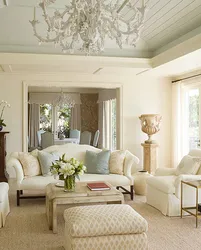 Living room design ivory