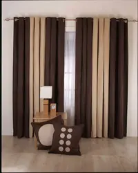 Wenge curtains for the living room photo