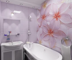 Tile wall design for small bathroom