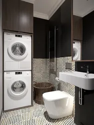 Washer And Dryer In The Bathroom Interior