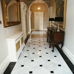 Tiles on the floor in the apartment photo