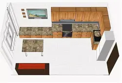 Rectangular kitchen layout design