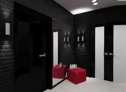 Black hallway in the interior