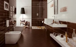 Bathroom tiles dark floor design