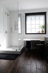 Bathroom tiles dark floor design