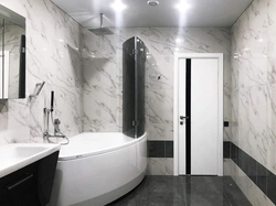 Bathroom Tiles Dark Floor Design