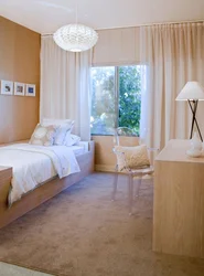 Bedroom interior simple but tasteful photo