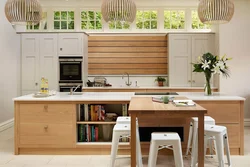 Design for a light wooden kitchen