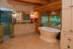 Интерьер ванны загородного дома
