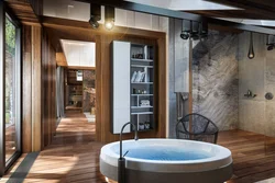 Country house bath interior